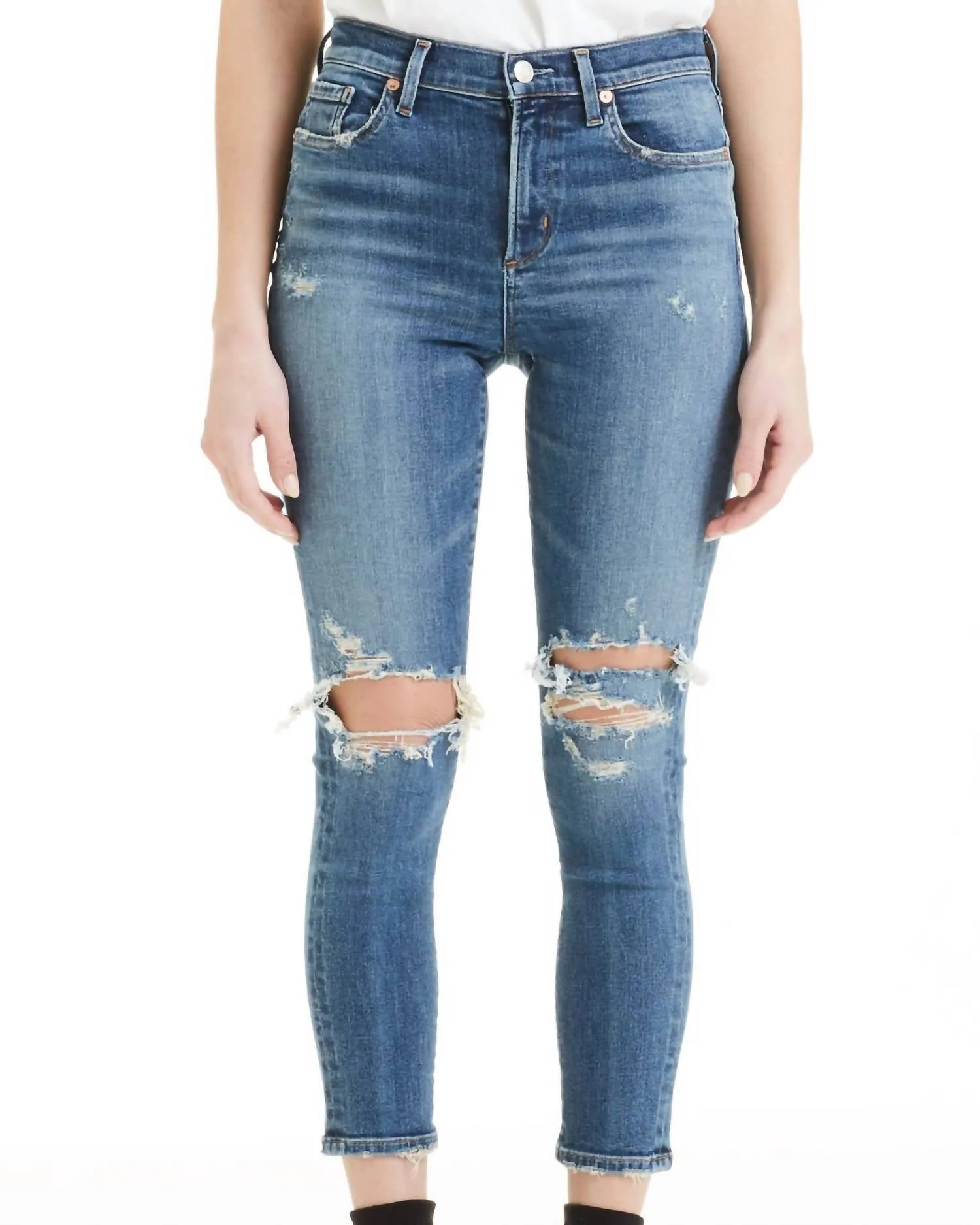 Agolde - Sophie Crop High-rise Skinny Jeans