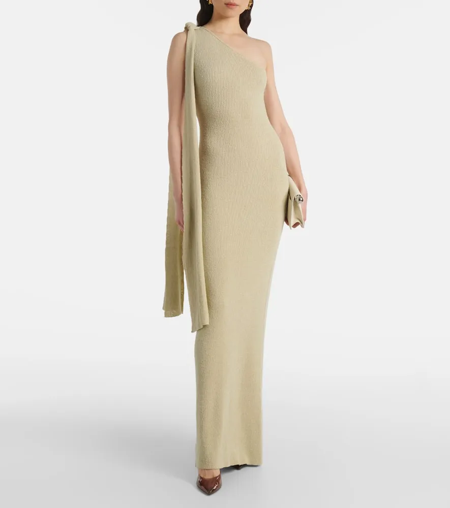 Aya Muse Dara one-shoulder draped maxi dress