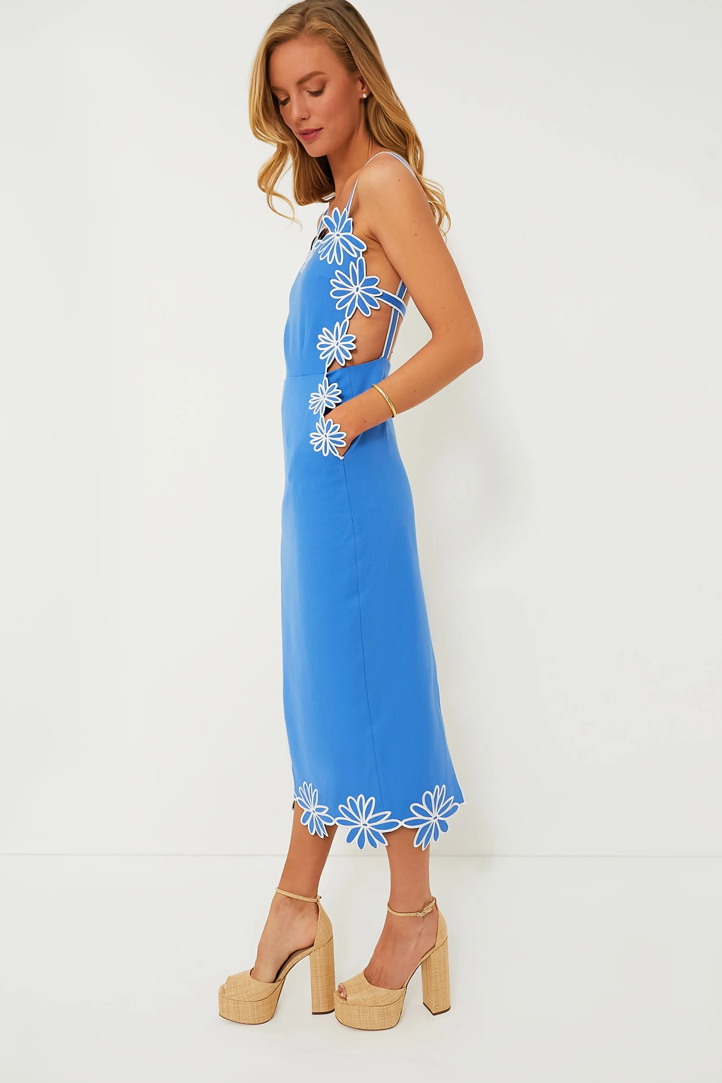 Blue Claudia Maxi Dress