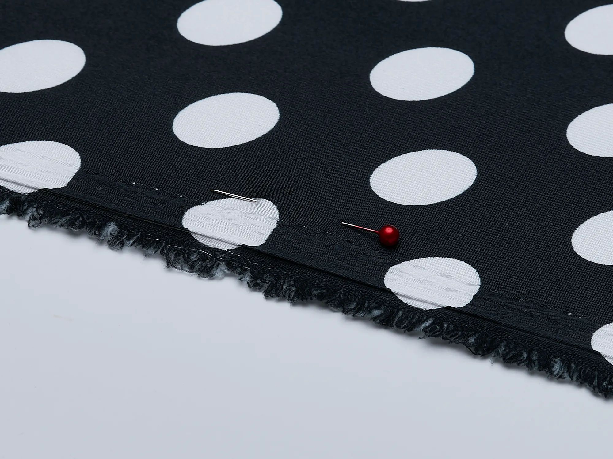 Charmeuse   satin fabric by the yard -  Polka  dots print