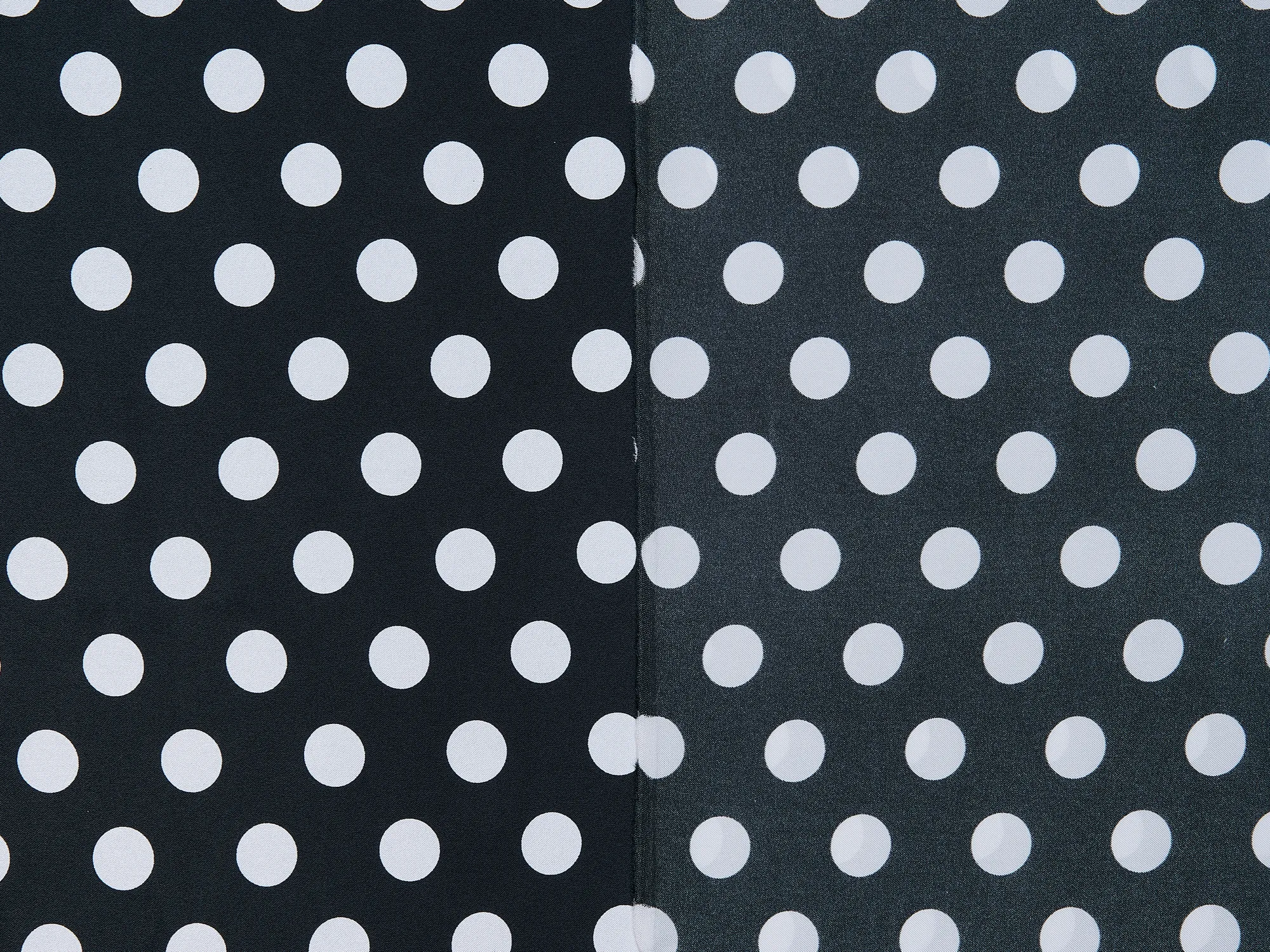 Charmeuse   satin fabric by the yard -  Polka  dots print
