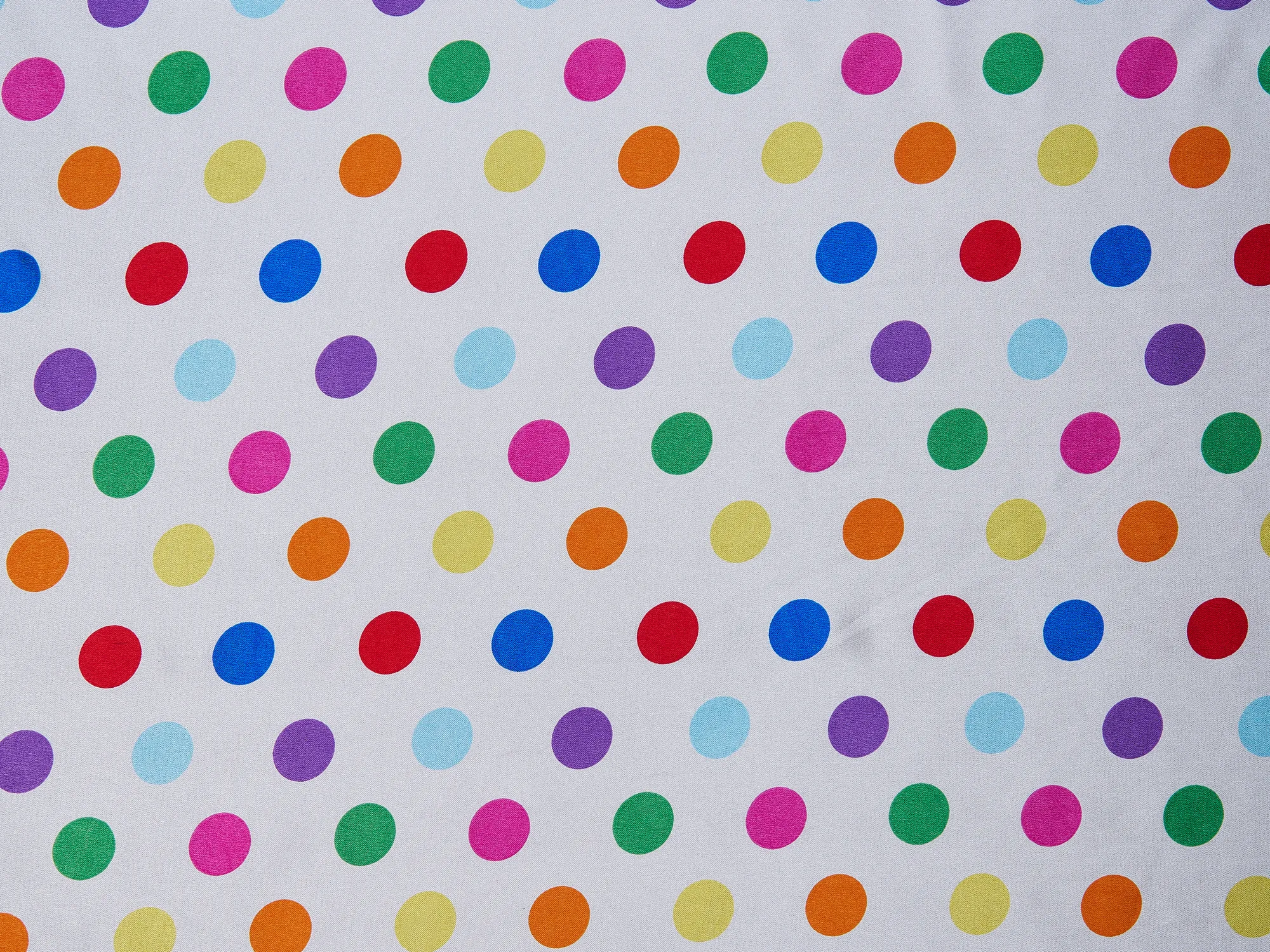 Charmeuse   satin fabric by the yard -  Polka  dots print