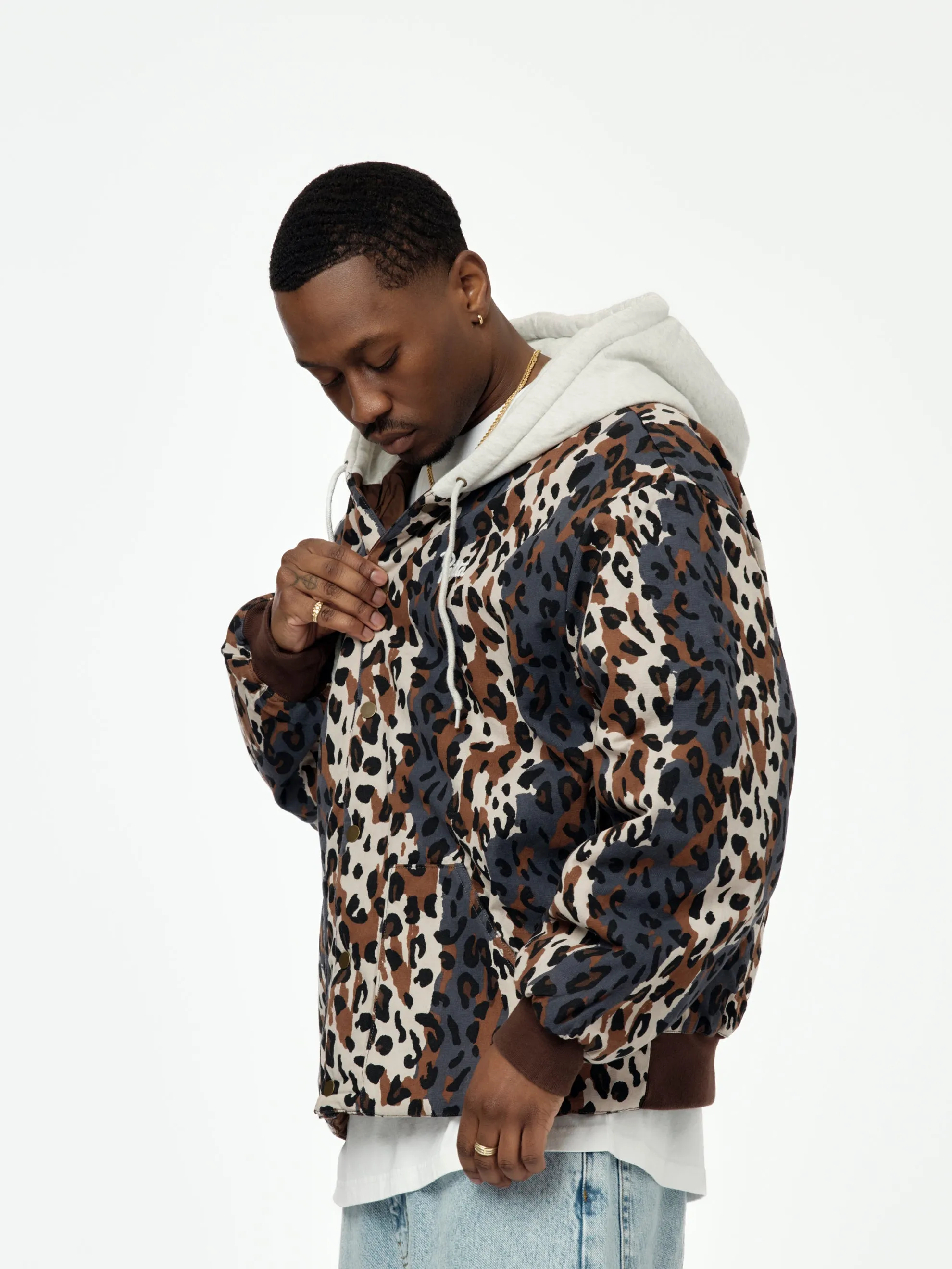 City Leopard Reversible Bomber Jacket (Multi)