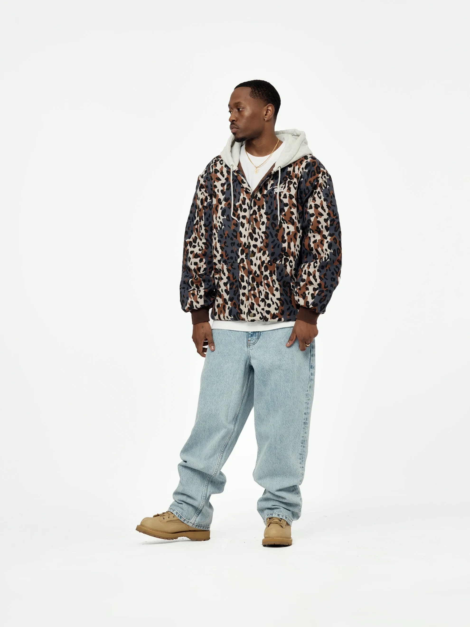 City Leopard Reversible Bomber Jacket (Multi)