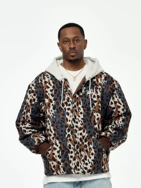 City Leopard Reversible Bomber Jacket (Multi)