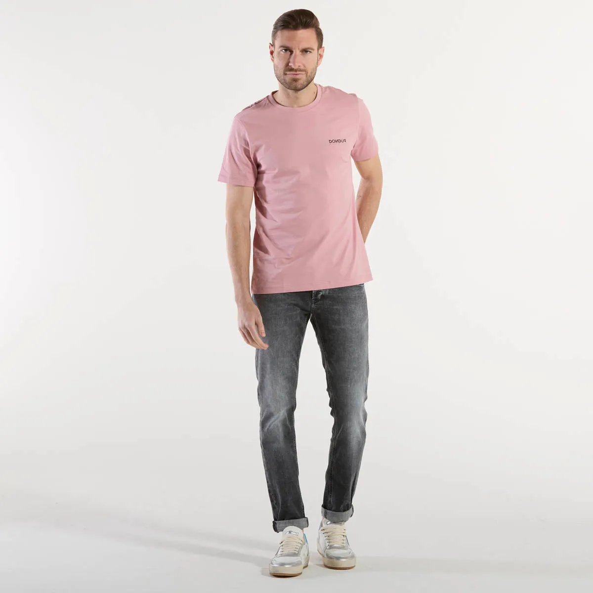 Dondup jeans george nero slavato con abrasioni