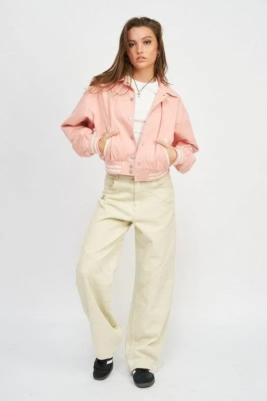 EMORY PARK Collared Bomber Jacket