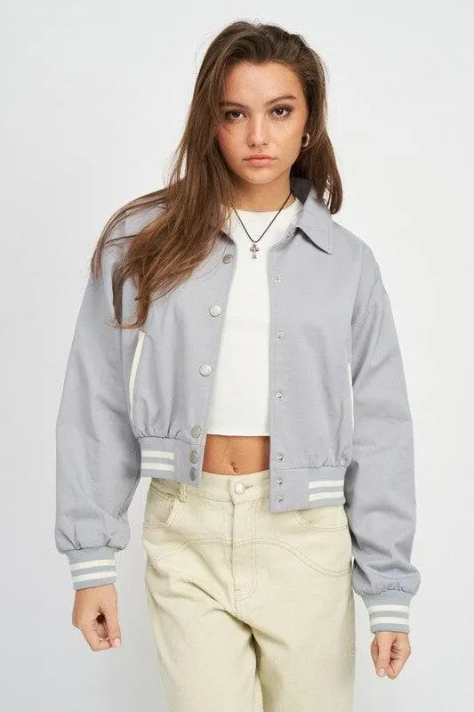EMORY PARK Collared Bomber Jacket