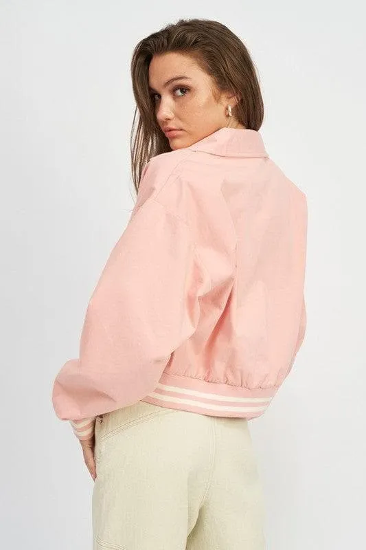 EMORY PARK Collared Bomber Jacket