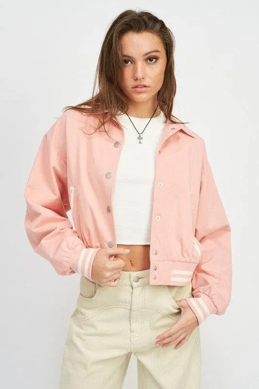 EMORY PARK Collared Bomber Jacket
