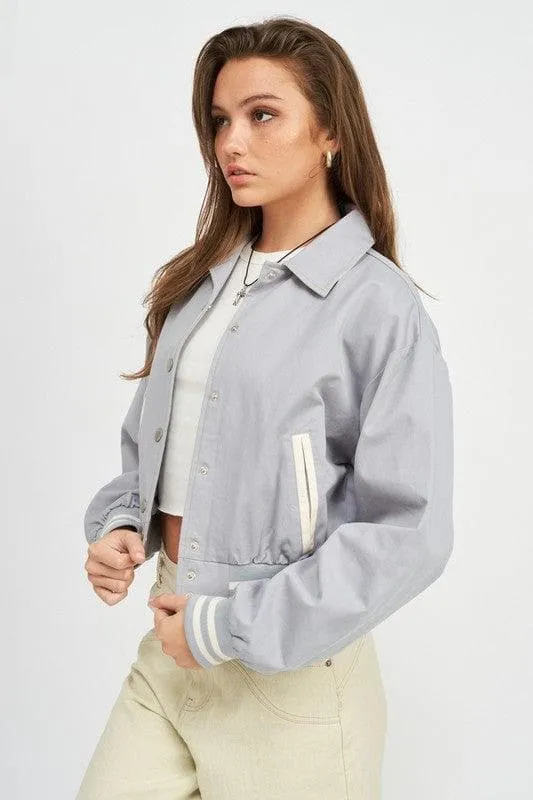 EMORY PARK Collared Bomber Jacket