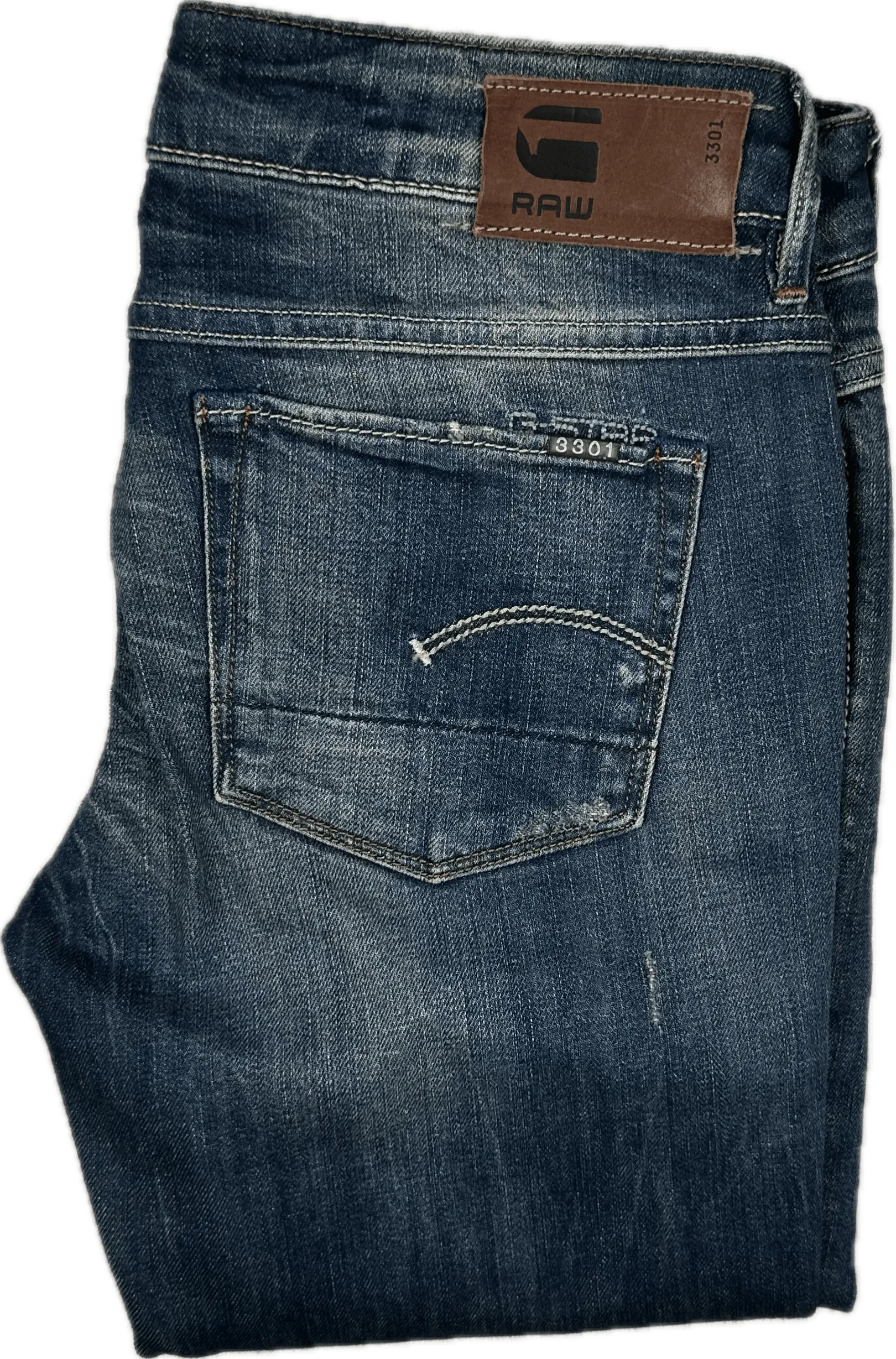 G Star RAW Womens '3301' Skinny Jeans -Size 26/32