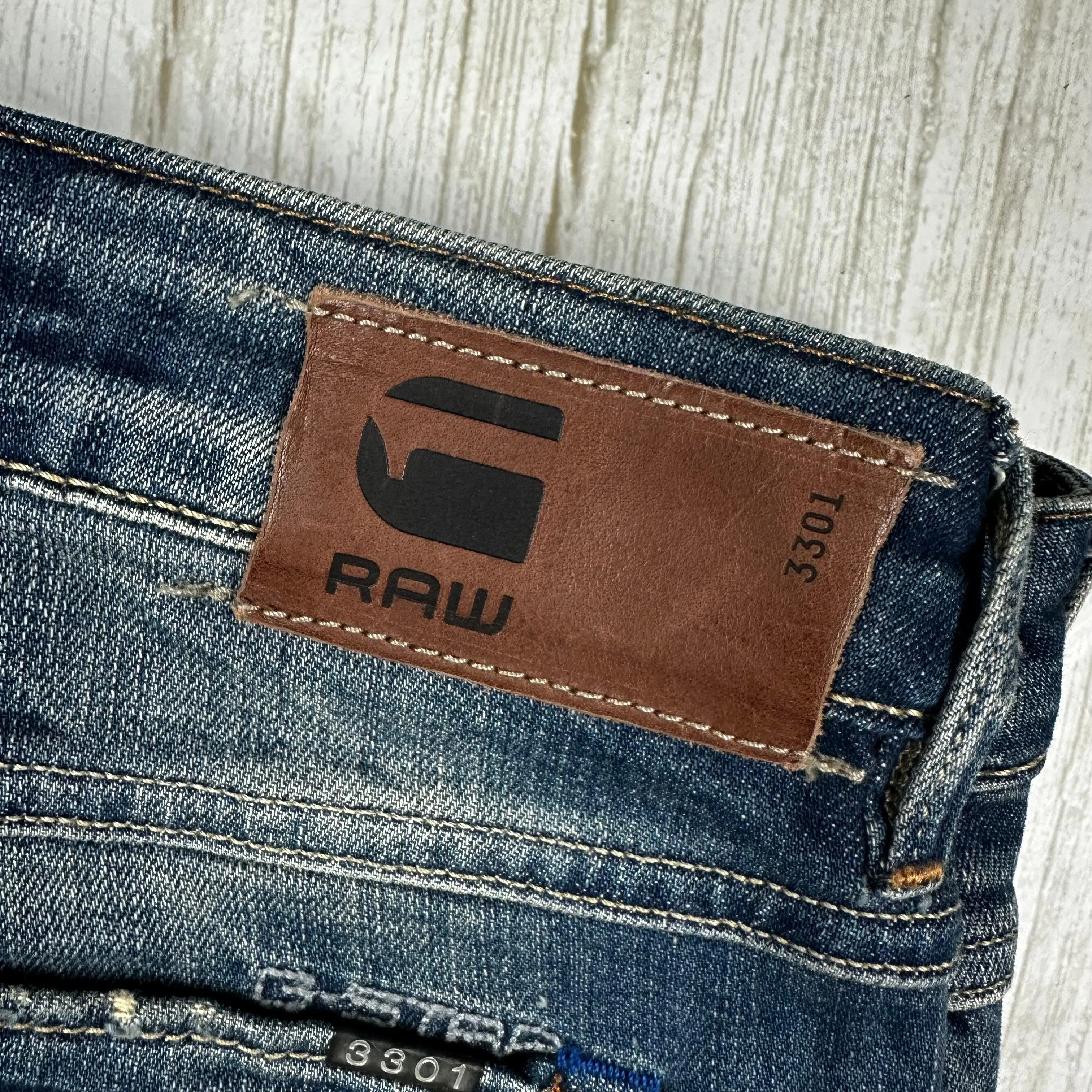 G Star RAW Womens '3301' Skinny Jeans -Size 26/32