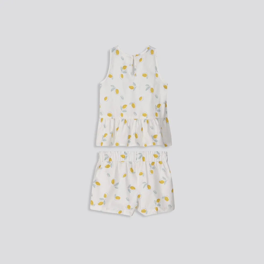 Girls Peplum Tank Top _ 155384 _ Milk