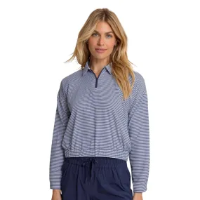 Kira Half Zip Stripe Pullover