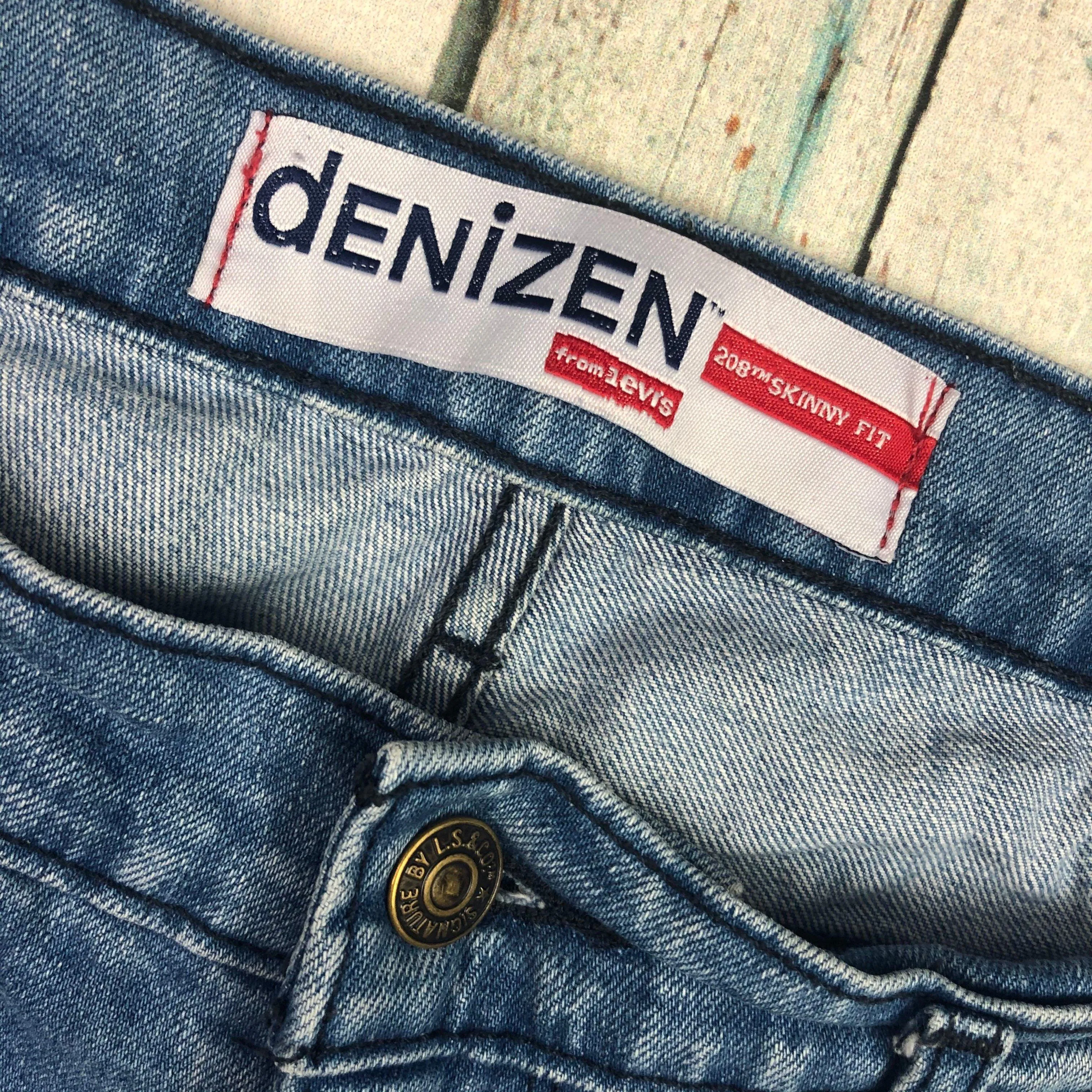 Levis Denizen 208 Skinny Fit Denim Jeans - Size 36/34