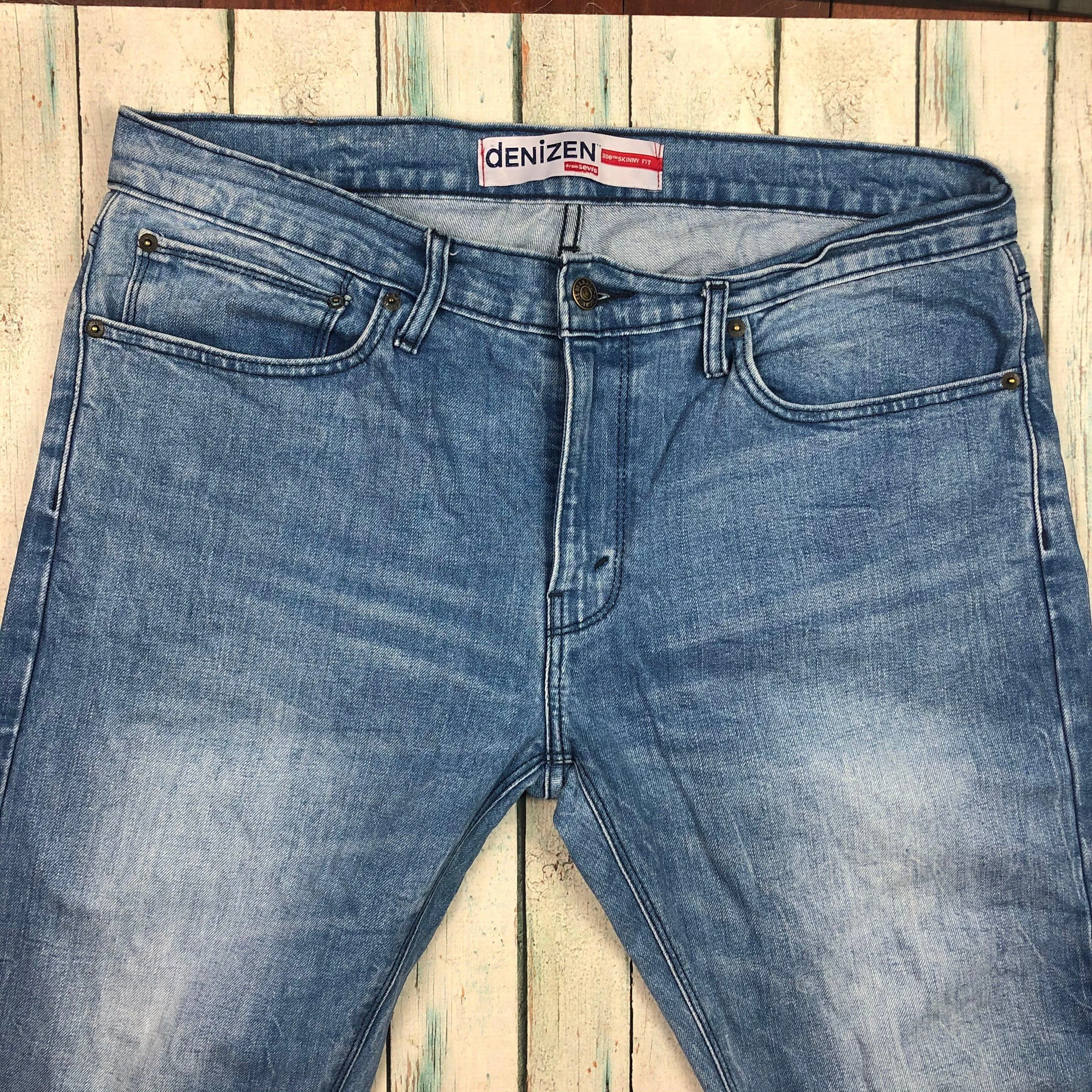 Levis Denizen 208 Skinny Fit Denim Jeans - Size 36/34