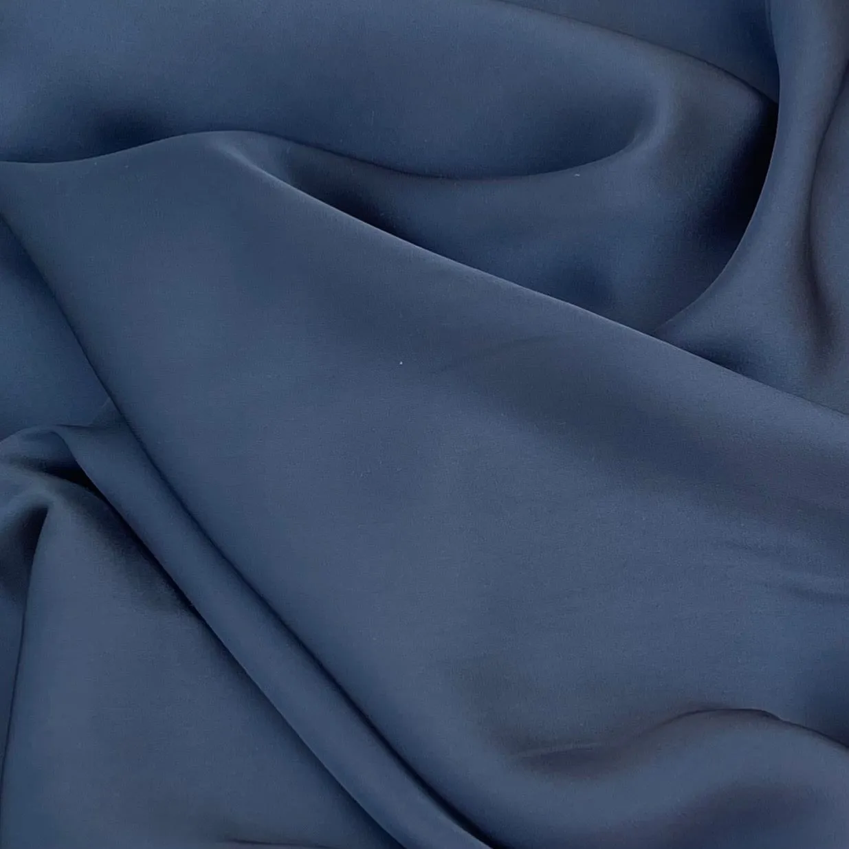 Lightweight  satin fabric by the yard -  Dark Slate solid color