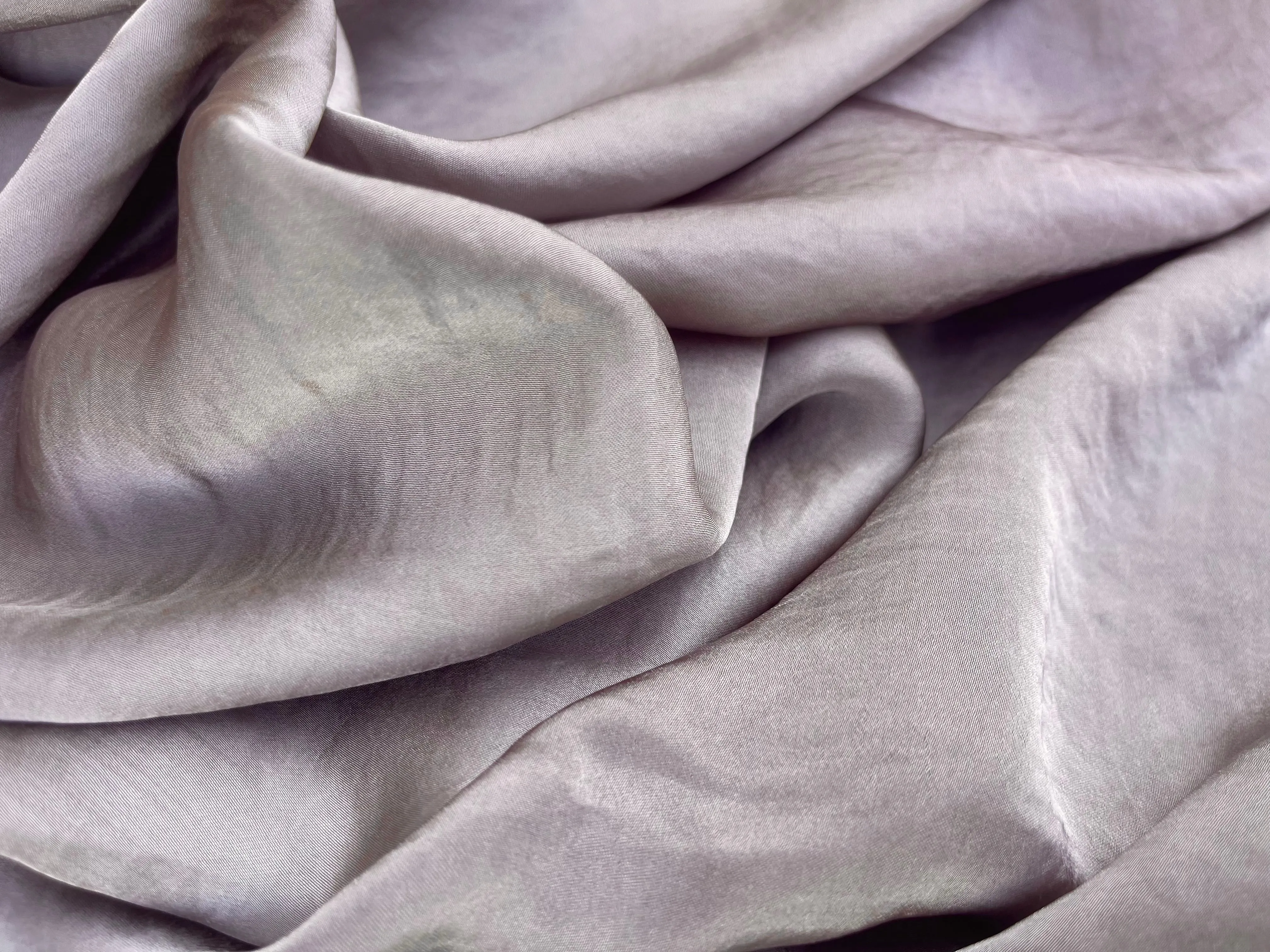 Lightweight  satin fabric by the yard - Modern Gray solid color