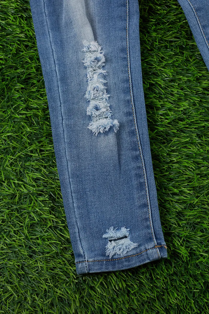 LT. blue distressed skinny jeans. PNG65153028 SOL