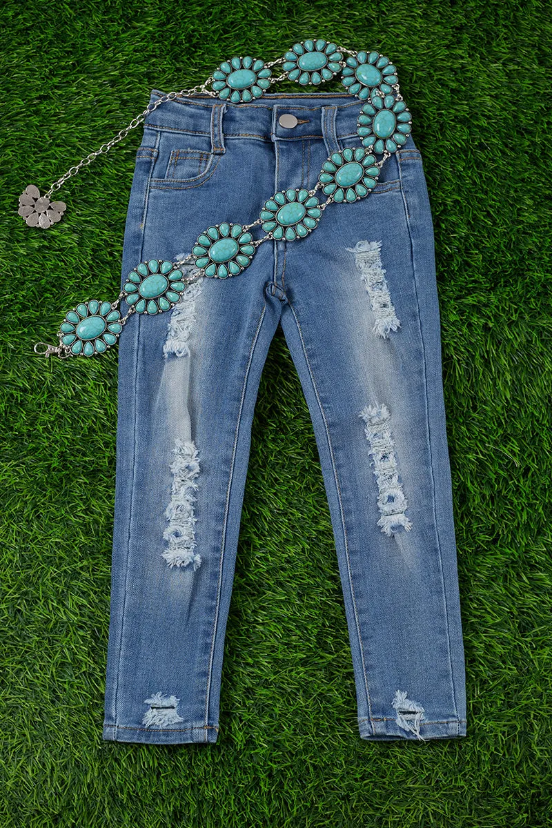 LT. blue distressed skinny jeans. PNG65153028 SOL