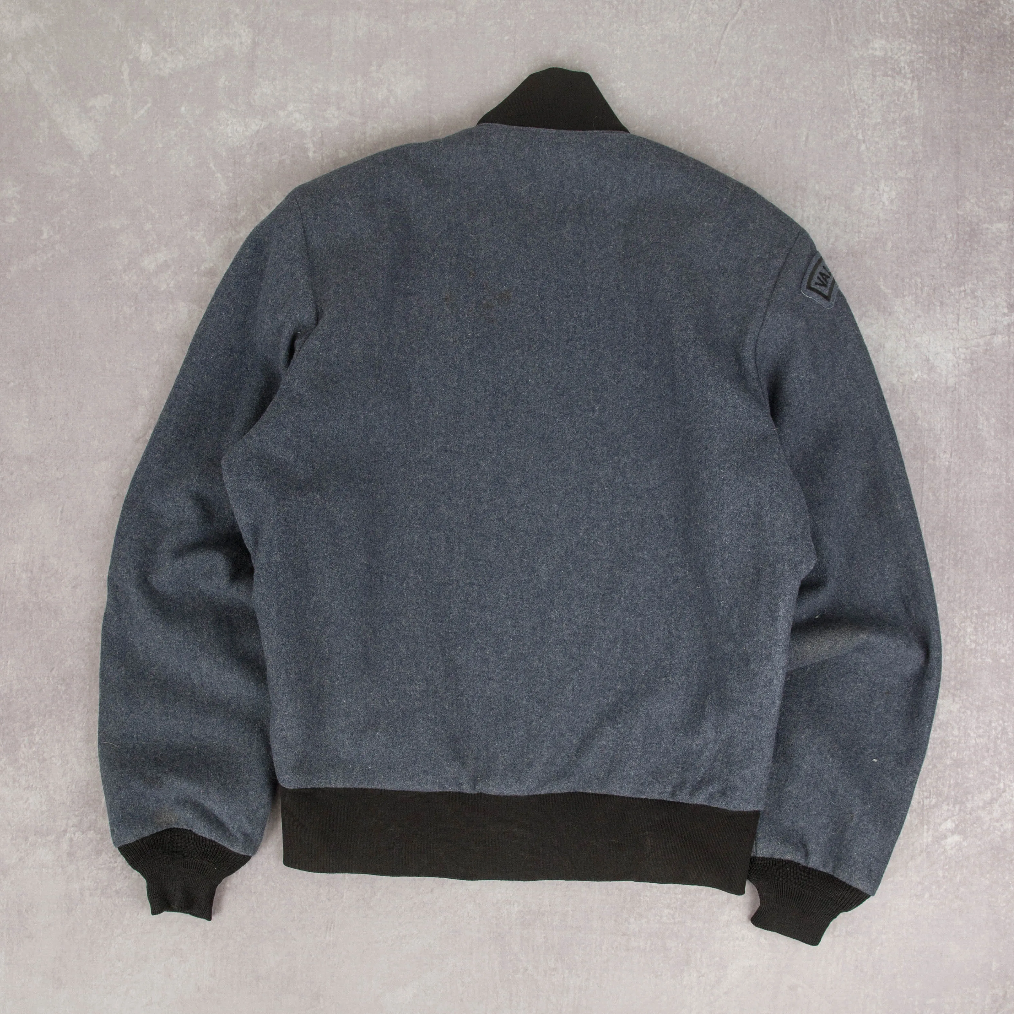 MEN'S VINTAGE 1980S WOOL WORKWEAR BOMBER JACKET - MEDIUM