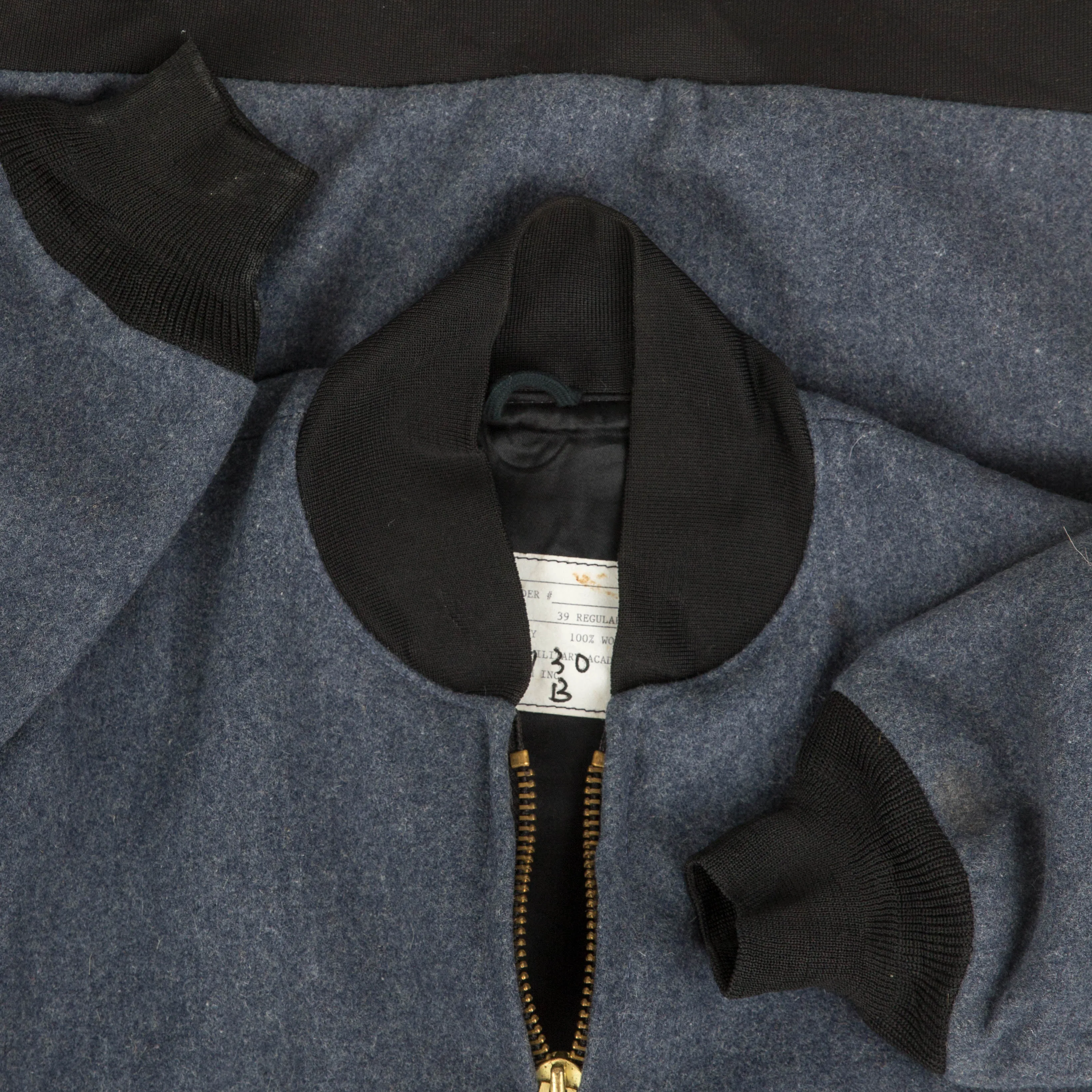 MEN'S VINTAGE 1980S WOOL WORKWEAR BOMBER JACKET - MEDIUM