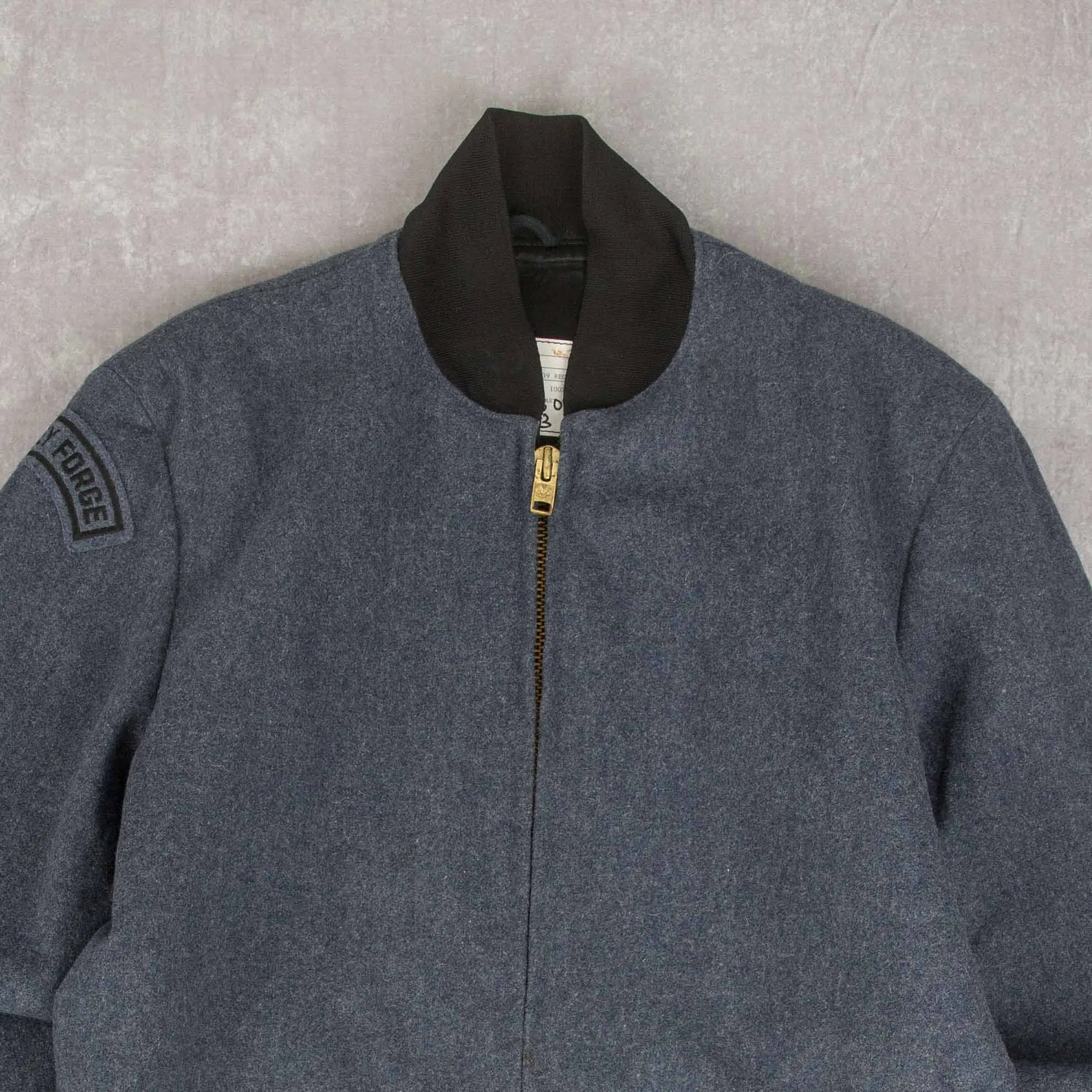 MEN'S VINTAGE 1980S WOOL WORKWEAR BOMBER JACKET - MEDIUM