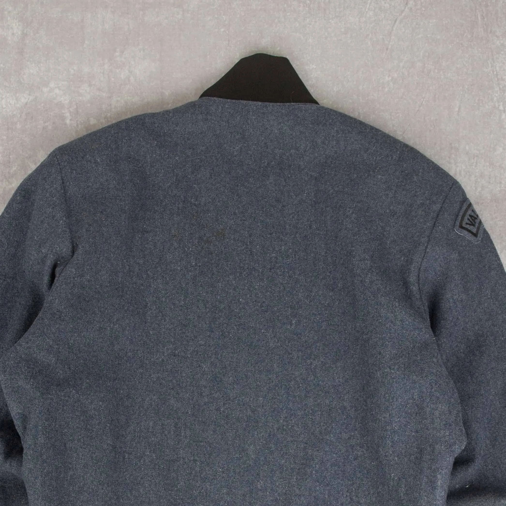 MEN'S VINTAGE 1980S WOOL WORKWEAR BOMBER JACKET - MEDIUM