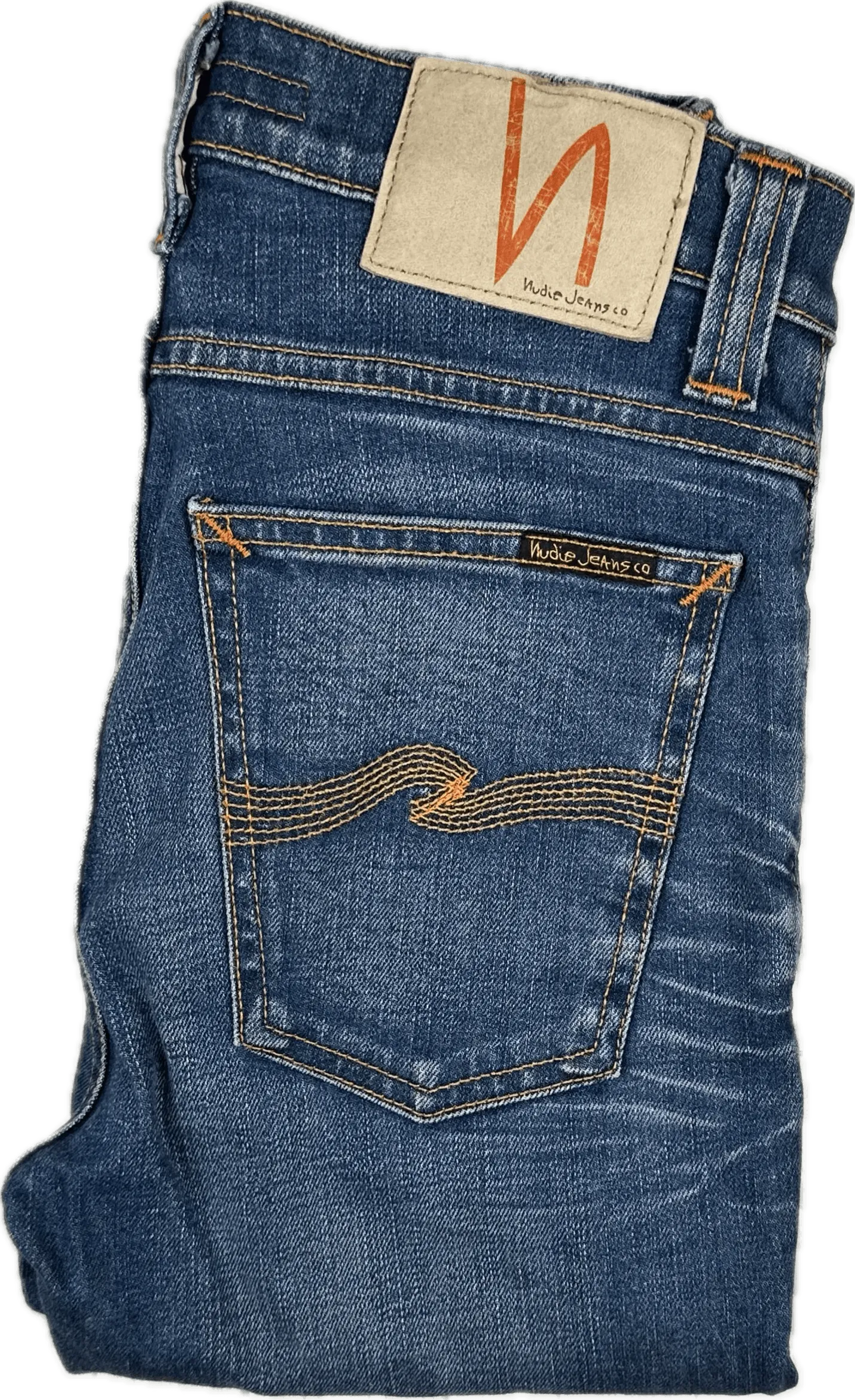 Nudie 'High Kai' Dark Used Denim Jeans- Size 27S