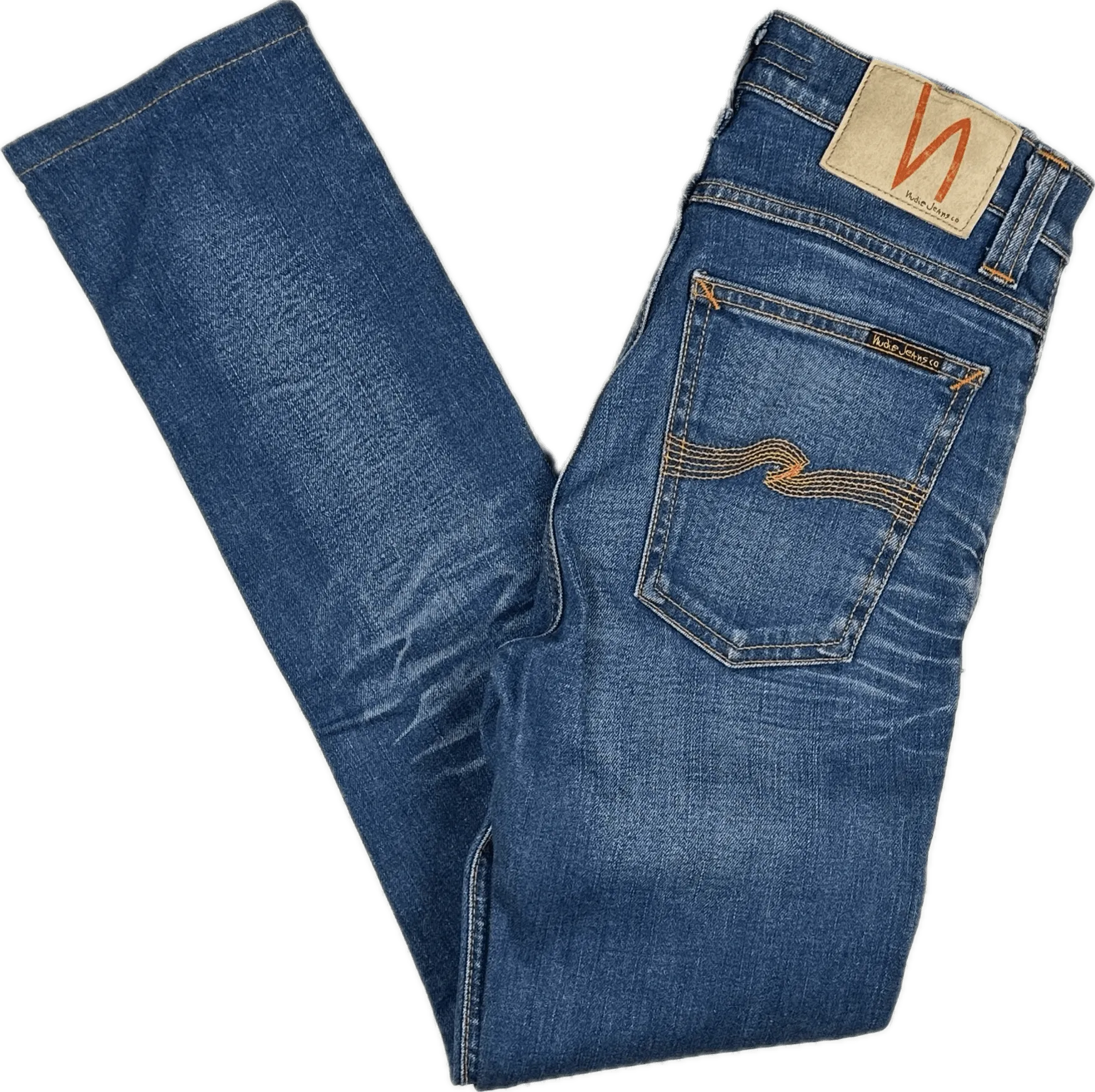 Nudie 'High Kai' Dark Used Denim Jeans- Size 27S