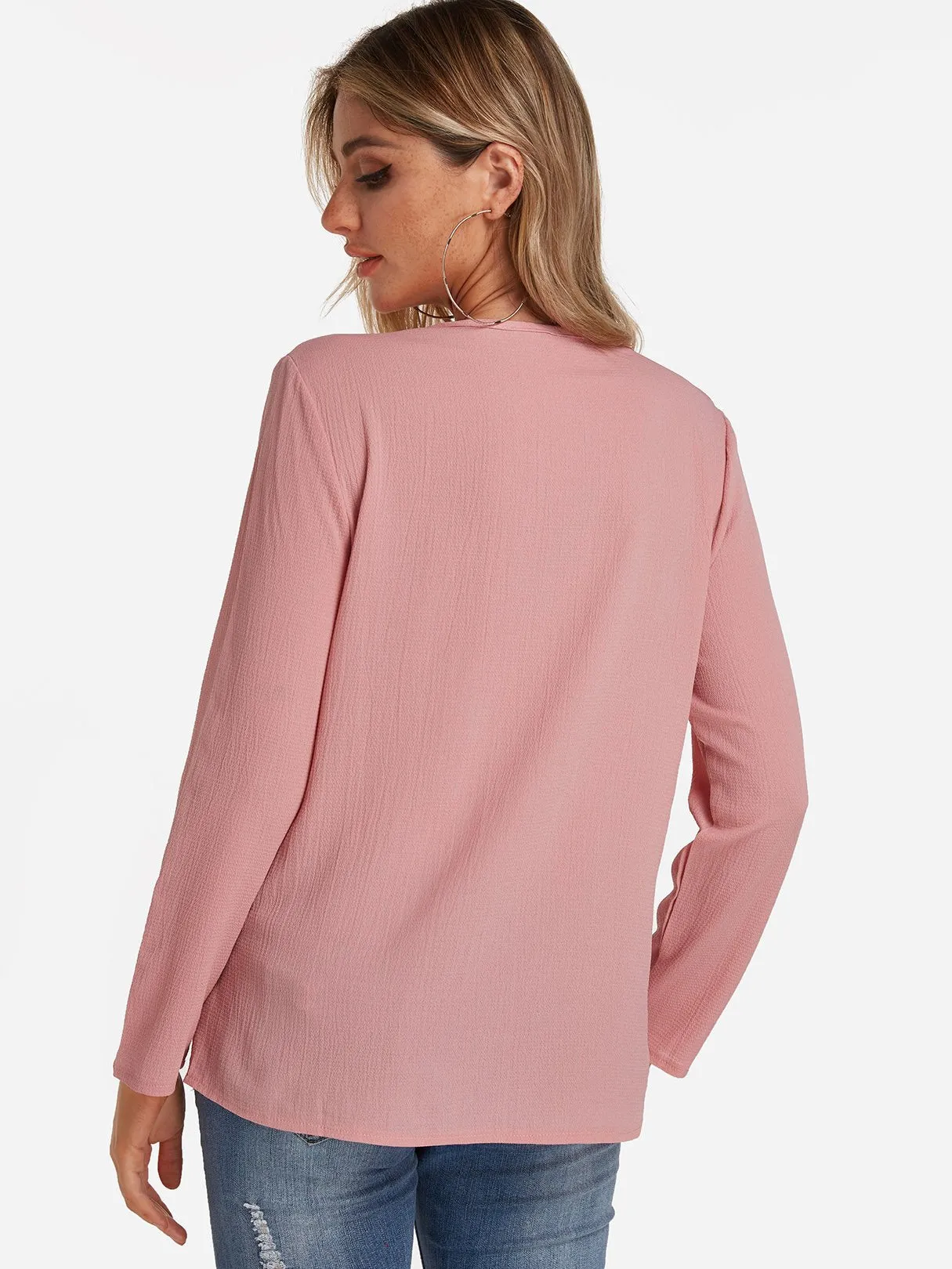 OEM ODM V Neck Irregular Fashion Shirt