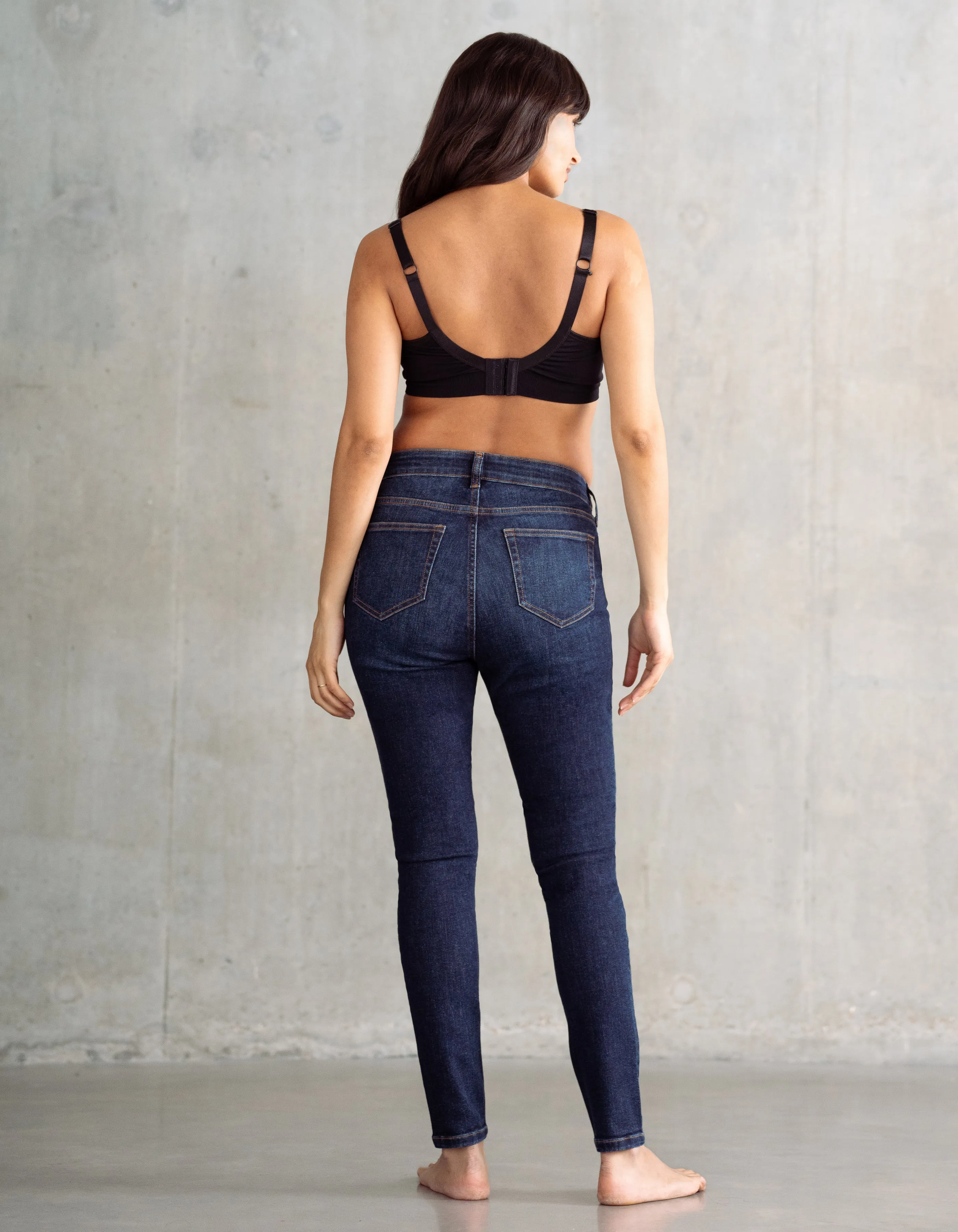 Organic Under Bump Skinny Maternity Jeans