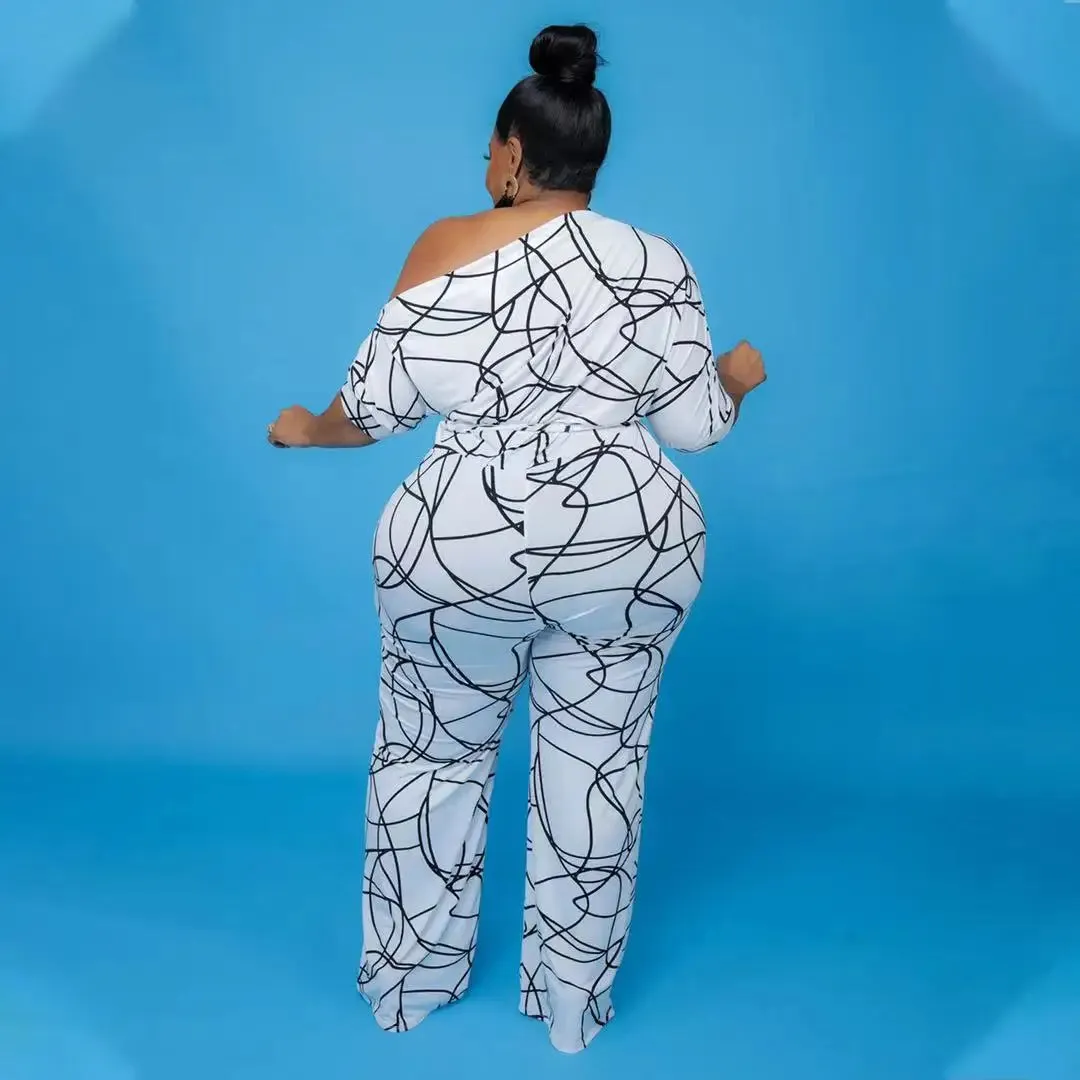 Plus Size Wide Legged Women Jumpsuits