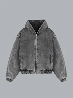 R5 Denim Bomber Dark Grey