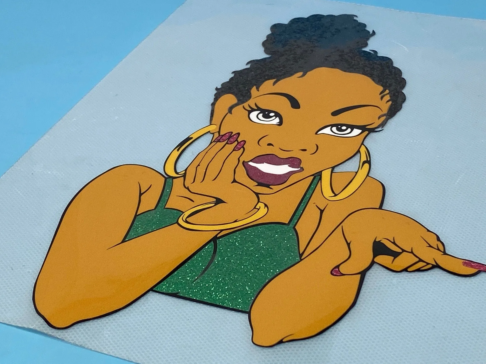 T-shirt Transfer Sheet, "Miss Me With The B.S."  for HEAT PRESSING on garments,T-Shirts, Sweaters, Htv Appliques, Etc.