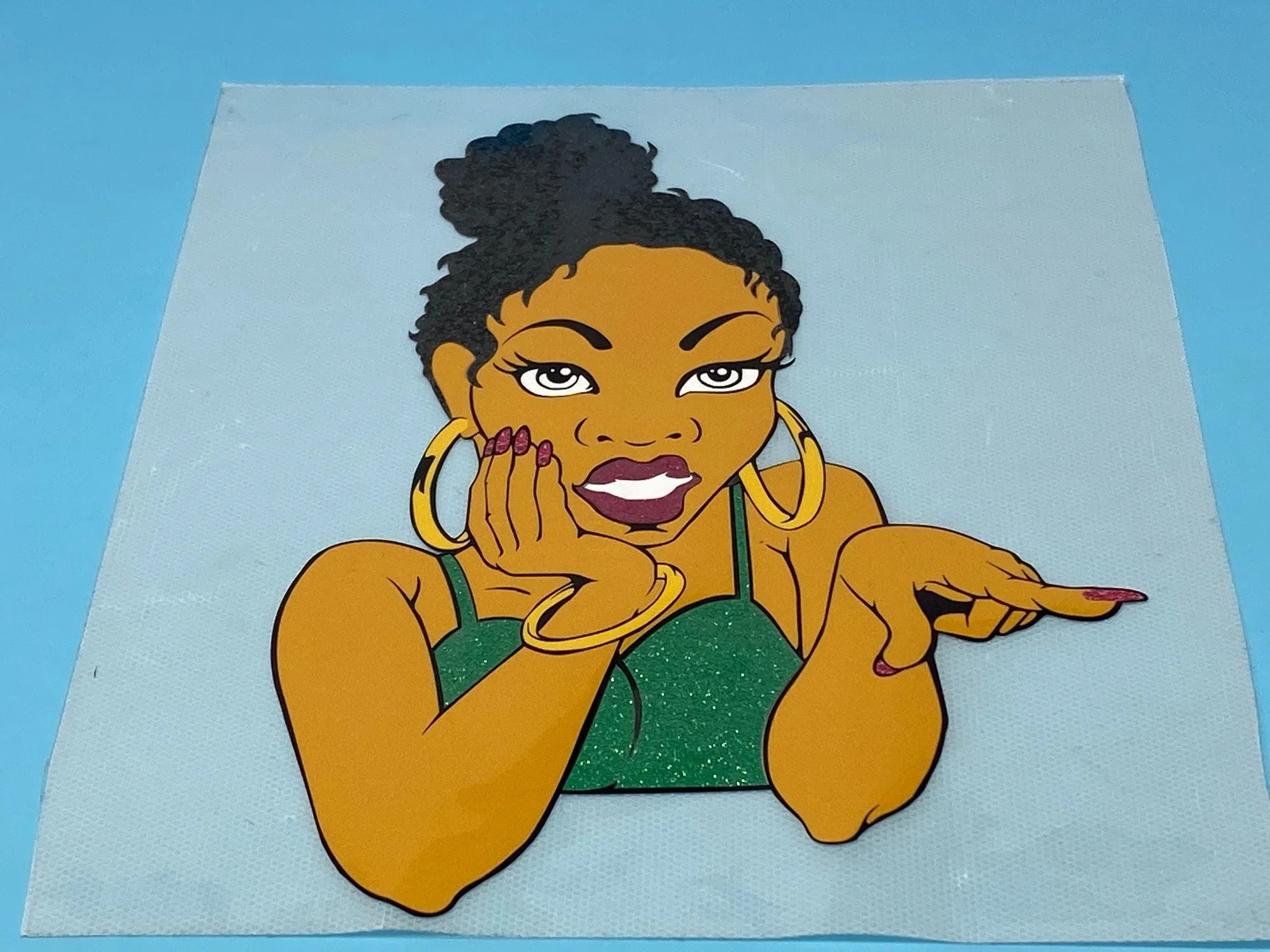 T-shirt Transfer Sheet, "Miss Me With The B.S."  for HEAT PRESSING on garments,T-Shirts, Sweaters, Htv Appliques, Etc.