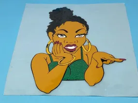 T-shirt Transfer Sheet, "Miss Me With The B.S."  for HEAT PRESSING on garments,T-Shirts, Sweaters, Htv Appliques, Etc.